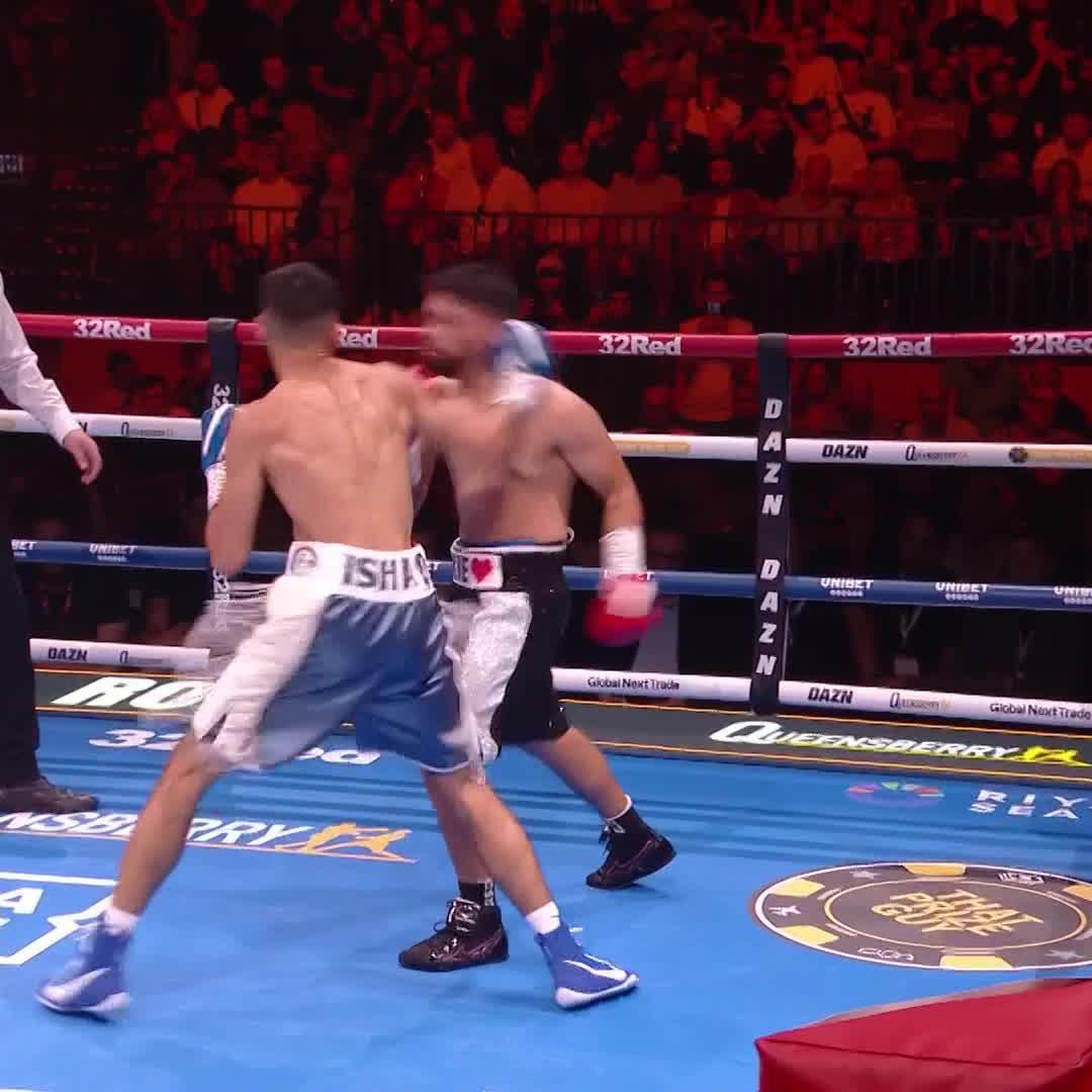 Excellent finish to cap an excellent pro debut for Hassan Ishaq 💯 #GarnerBellotti | July 26 | Live on DAZN