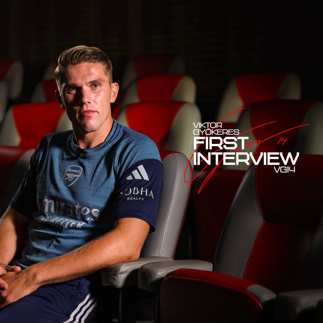 💬 “I just felt that it was the right club for me.” It was always Arsenal for Viktor 👊 Watch Viktor’s first interview on and the app 📱