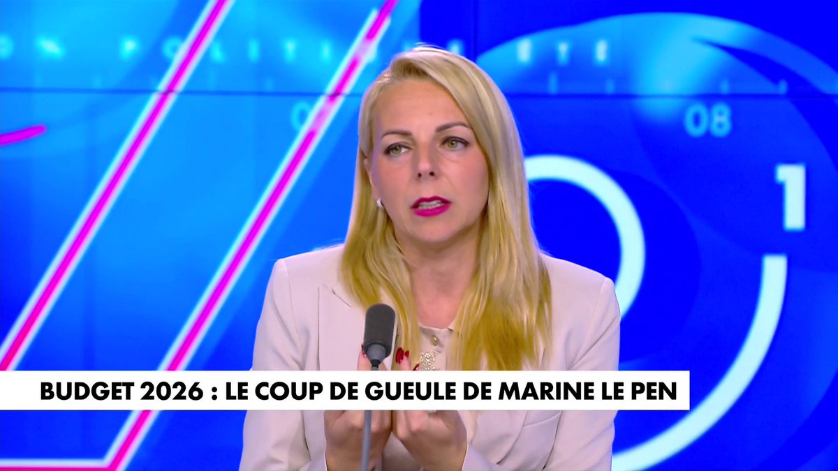Edwige Diaz, la vice-présidente du Rassemblement national sur le budget 2026 : «Nous voterons une motion de censure dès lors, elle protégera les Français.»