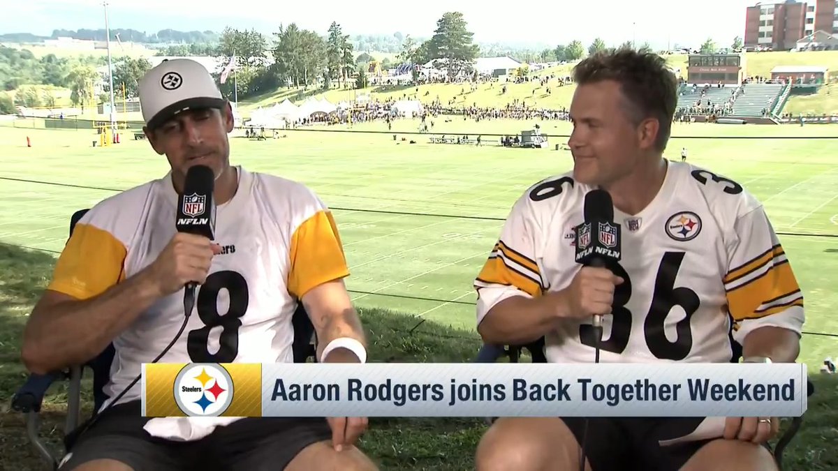 "There's no excuse for anybody not to hang out." Aaron Rodgers is enjoying spending time in the dorms with his new Pittsburgh Steelers teammates. Back Together Weekend – Live on NFL Network Stream on NFL+