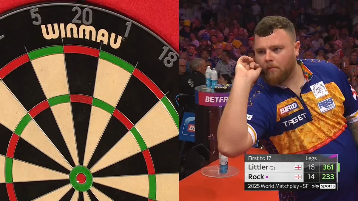 LITTLER INTO THE FINAL! ☢️ What. A. Match! Luke Littler recovers from 6-1 down to defeat Josh Rock in a World Matchplay classic, averaging over 107 to seal a 17-14 victory! Littler will play James Wade in tomorrow's final! 📺 #MatchplayDarts | SF