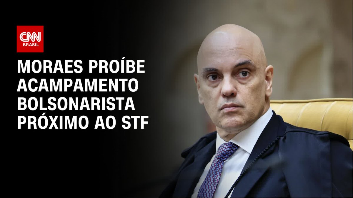 Moraes proíbe acampamento bolsonarista próximo ao STF; assista #CNNPrimeTime