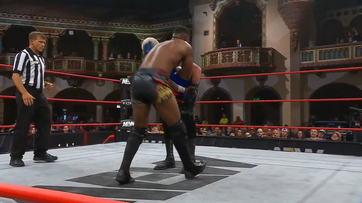 DESTROYER/CROSS RHODES COMBO FROM @DUSTINRHODES! Watch #AEWCollision presented by #SharkWeek LIVE on TNT & HBO Max