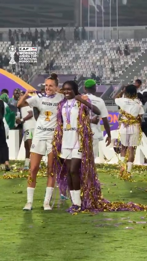 On top. First place. Naija’s celebrating all night long! 🤩🇳🇬 #TotalEnergiesWAFCON2024