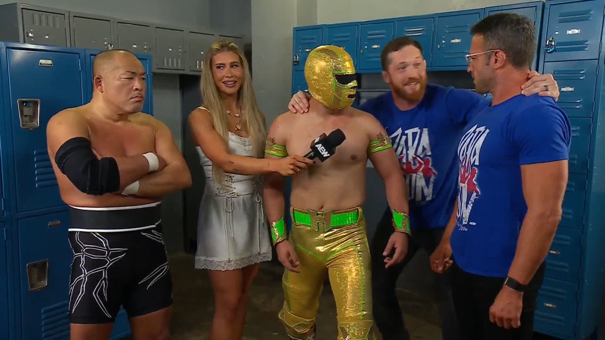 Word of the day: Reunited? With $400k secured by Hologram and Tomohiro Ishii, Kyle O'Reilly is looking to get in on the action. Watch #AEWCollision presented by #SharkWeek LIVE on TNT & HBO Max