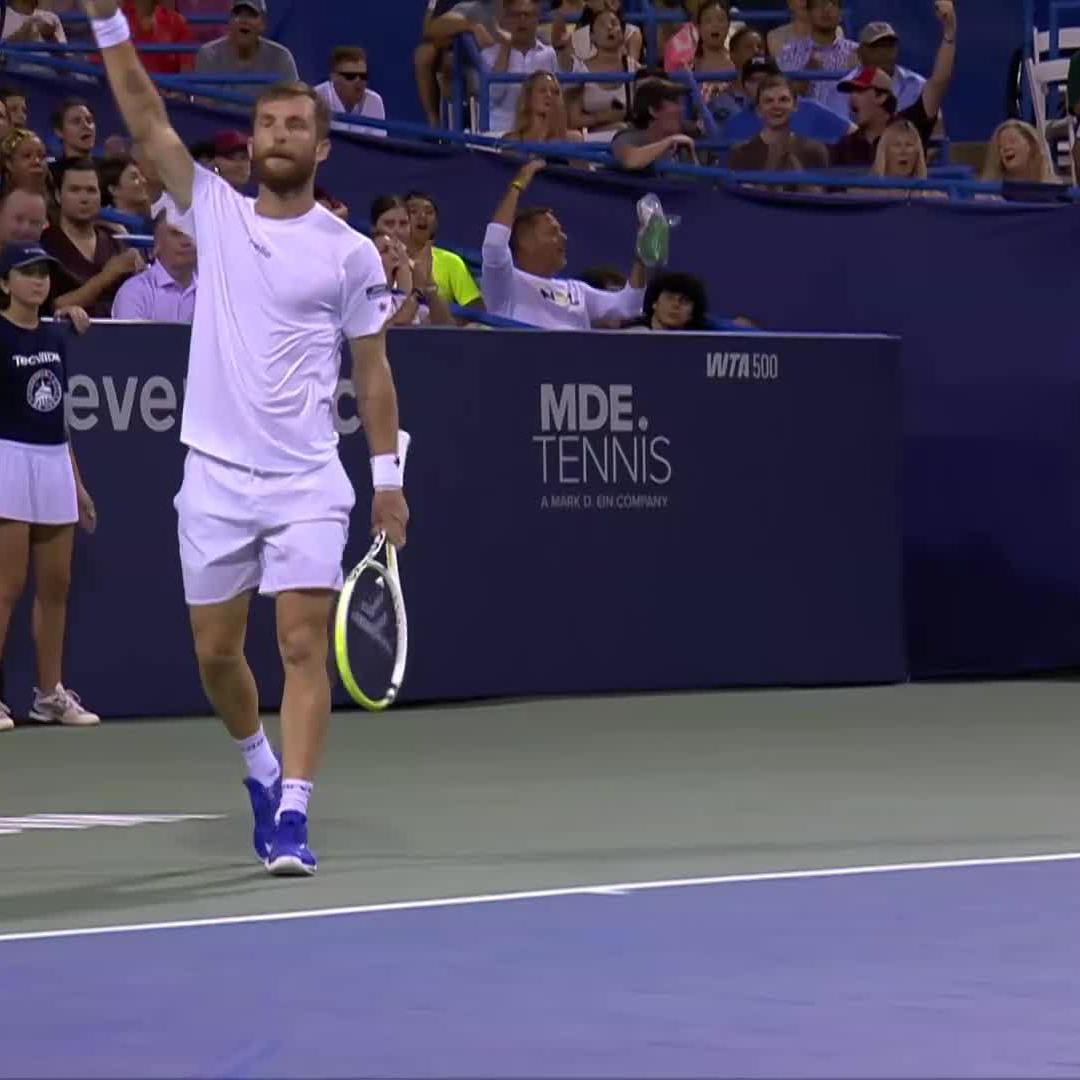 MAGNIFIQUE 🤩 Despite defeat, just look at the inspired tennis Corentin Moutet produced tonight in DC. #MubadalaCitiDCOpen
