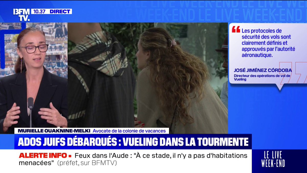 Affaire Vueling: "Tous les témoignages sont concordants", explique l'avocate de la colonie de vacances qui réfute la version du chahut