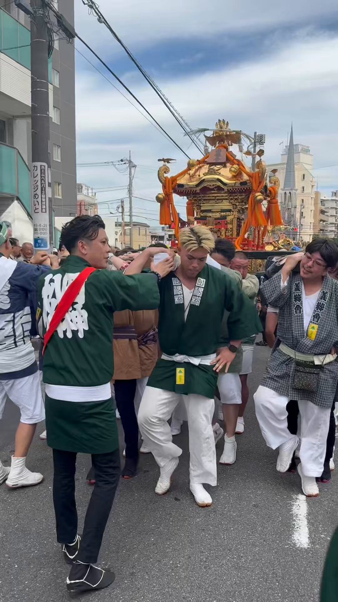 柏まつり2025 神輿練り歩き！