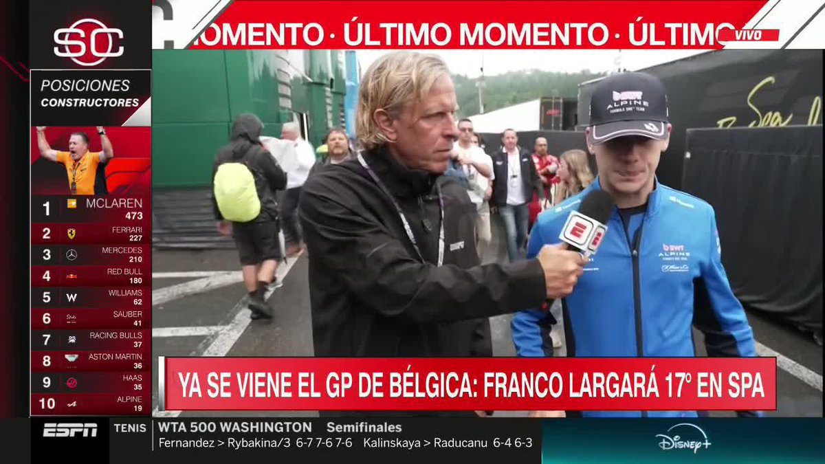 Colapinto: “No hicimos cambios porque no quería salir del pitlane. Ya estoy medio aburrido de salir del pitlane”
