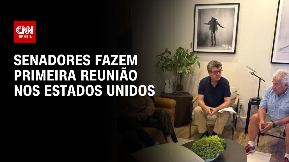 CNN: Senadores fazem primeira reunião nos Estados Unidos; Fizeram reunião entre eles mesmos? Kkkkkkk tá querendo enganar quem CNN?
