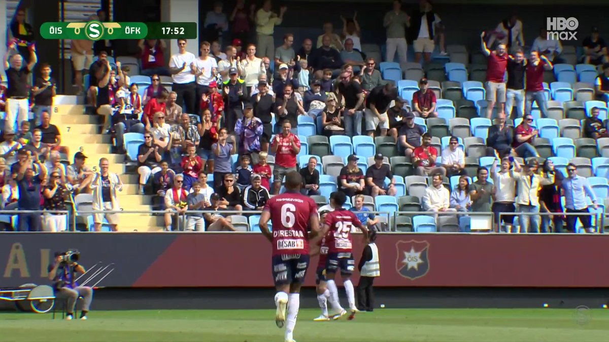Charlie Vindehall gör sitt första mål för säsongen när Örgryte tar ledningen mot Östersund! 🔴🔵 📲 Se matchen på HBO Max
