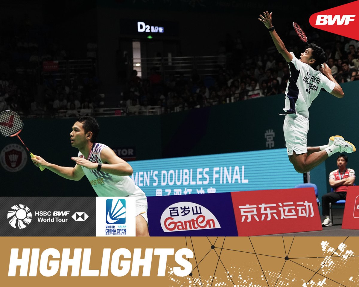 Final showdown of the day features Alfian/Fikri 🇮🇩 facing Chia/Soh 🇲🇾. #BWFWorldTour #ChinaOpen2025