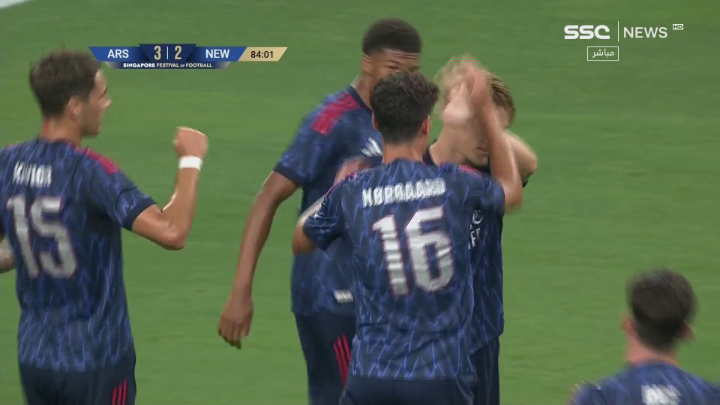 آرسنال 3-2 نيوكاسل يونايتد — ودية آرسنال ينتصر بثلاثية ♥️