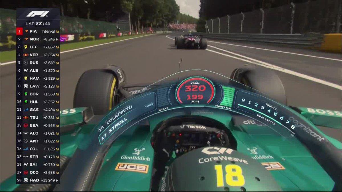 "Lance Stroll" Porque activó el DRS y superó a Franco Colapinto en el Gran Premio de Bélgica. Lo superan absolutamente todos, mi pija tiene más motor que ese Alpine que es una carreta, la concha bien puta de los franceses que hacen ese auto de mierda.