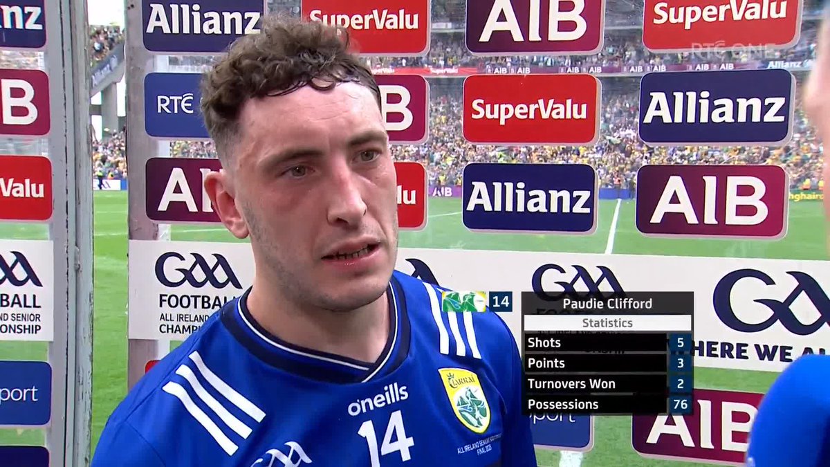 Paudie Clifford felt today's Kerry performance was years in the making and said they felt disrespected as a team 📺 📱