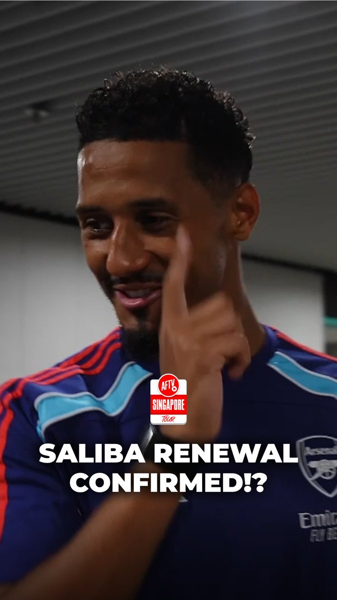 🚨 EXCL: William Saliba tells AFTV that he wants the new Arsenal deal SOON! 🇫🇷✍️ #AFTVSingapore | Cecil Jee Thomas | Curtis Shaw