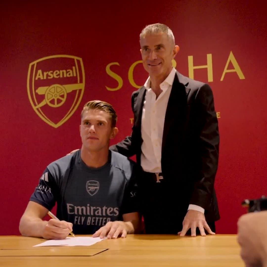 "We're super happy to have Viktor" 🇸🇪 Arsenal boss Mikel Arteta is delighted to have added Viktor Gyokeres to his squad ahead of next season 🔴