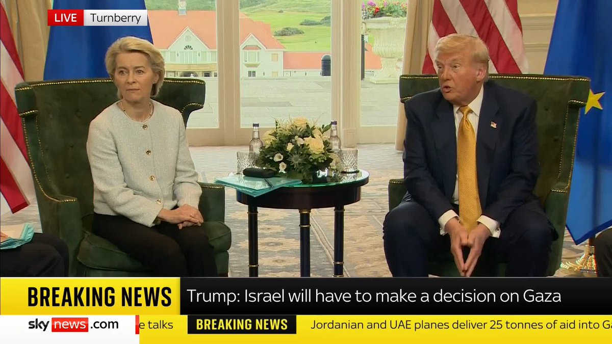 "This is bigger than any other deal" President Trump says the potential deal with the EU on trade is 'the biggest deal'