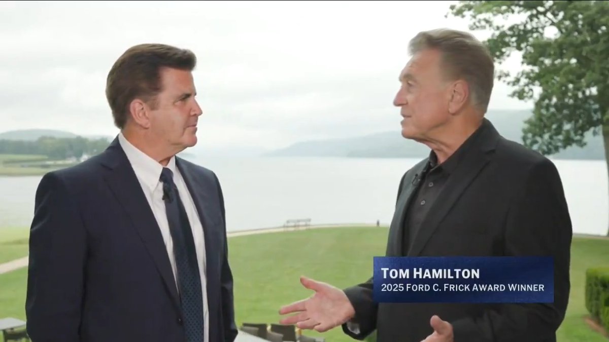 "It's like this dream that you keep thinking, 'I have to wake up here at some point. Reality has to become reality at some point...'" - Cleveland Guardians broadcaster Tom Hamilton on getting the call to the National Baseball Hall of Fame and Museum ⚾