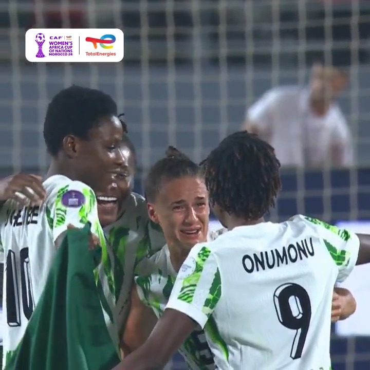 Final whistle. Pure chaos. 😮‍💨 Energy of the Day belongs to the Super Falcons! 🇳🇬 #TotalEnergiesWAFCON2024 | @Football2gether