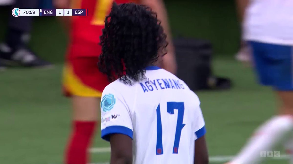 Passing the baton 🤝 It's Agyemang time. #WEURO2025