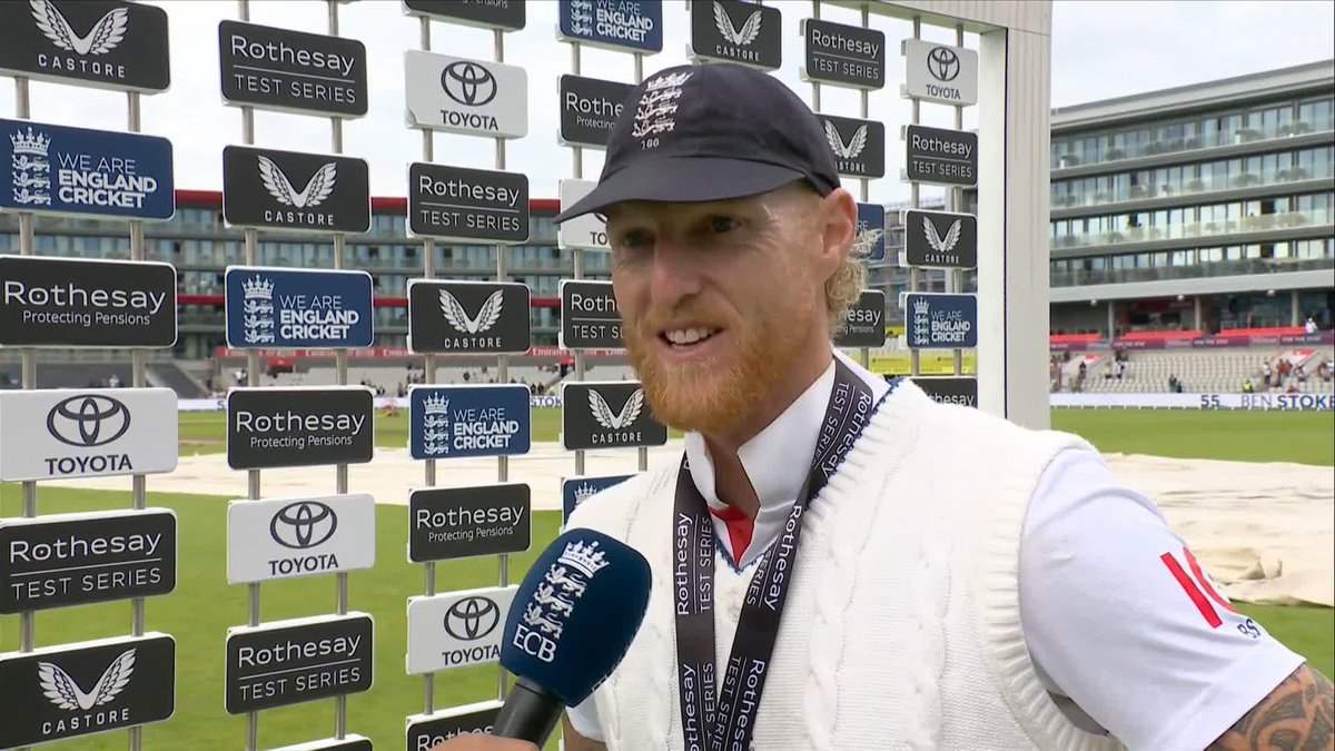 "I ask the guys to run through a brick wall, I always try and do the same!" 💪 Ben Stokes feeling 'pretty sore' after a gruelling Test match at Old Trafford 🗣️