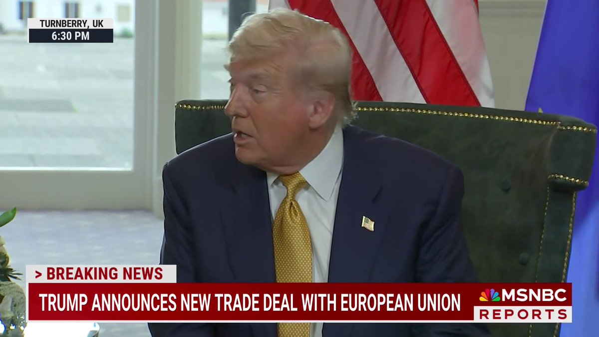 BREAKING: Trump announces new trade deal with European Union