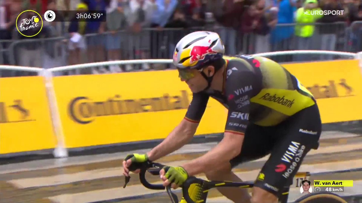 🚴🇫🇷 | Fenomenaal, verbluffend en ongelofelijk. Wout van Aert lost Tadej Pogacar en komt solo aan in Parijs. Wat een geweldige etappezege voor de Belg van Visma | Lease a Bike. 🇧🇪🤩 #TourdeFrance 📺 Stream koers op HBO Max