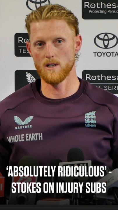 Ben Stokes says the idea of introducing injury substitutions is ‘absolutely ridiculous’ 👀