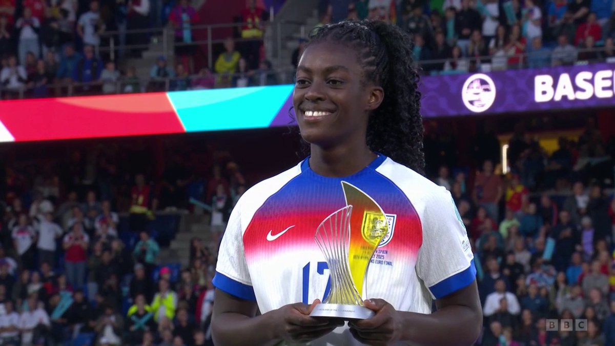 A star of the future, a star of NOW ⭐ Michelle Agyemang, Young Player of the Tournament. Take a bow. #BBCFootball #WEURO2025