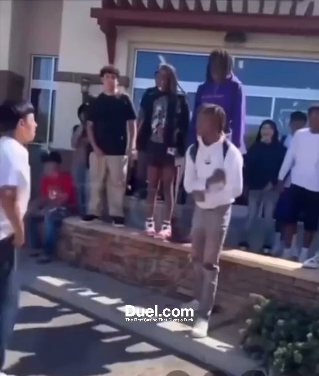 Mexican student and black student fight then everyone jumps in