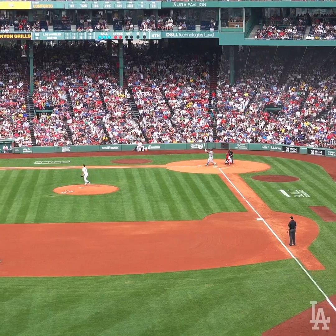 Home run views from the Green Monster.