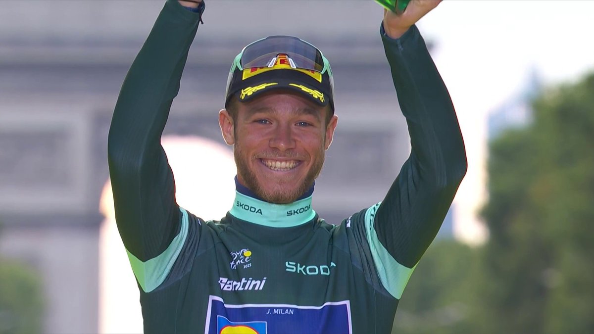 15 ANNI DOPO LA MAGLIA VERDE TORNA IN ITALIA 💚🇮🇹 Milan è il terzo corridore italiano - nella storia del Tour - a conquistare la maglia verde. Prima di lui c'erano riusciti solo Franco Bitossi nel 1968 e Alessandro Petacchi nel 2010 #TDF2025 #Cycling #Milan