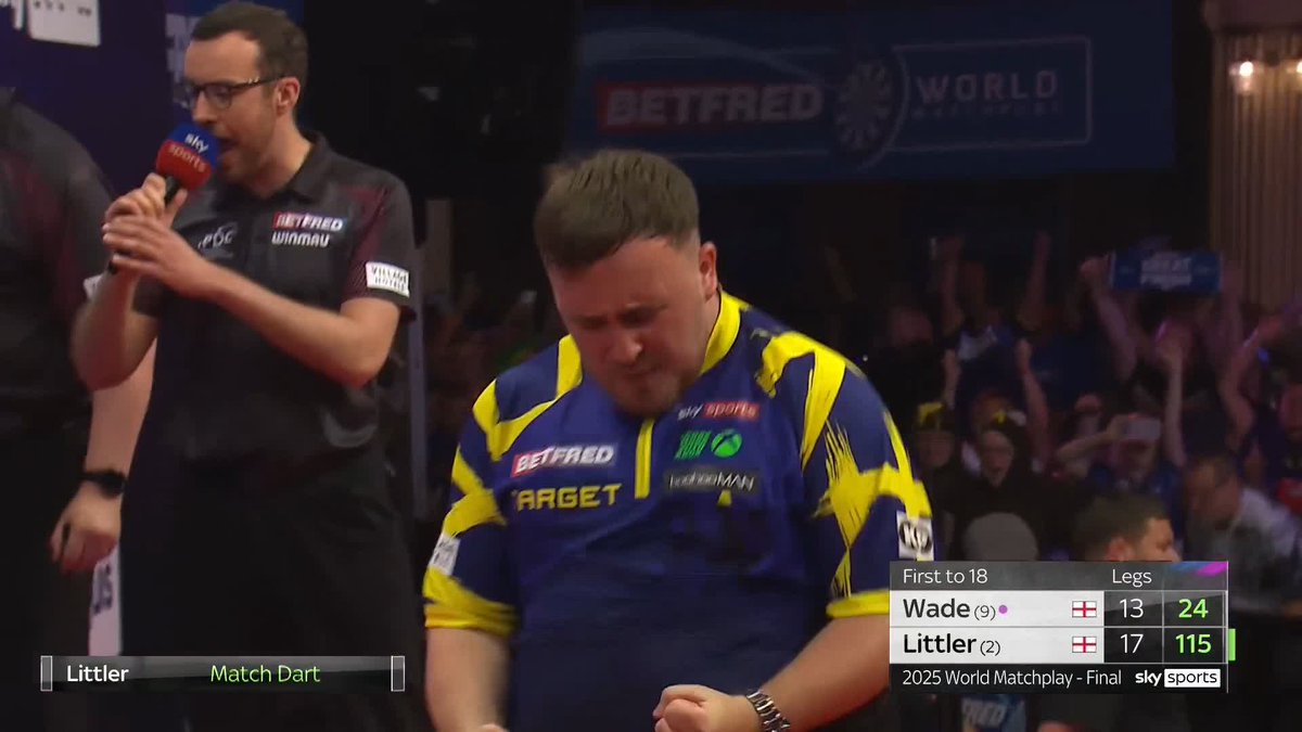 LUKE LITTLER WINS THE TRIPLE CROWN AT 18 YEARS OLD DARTS LEGEND
