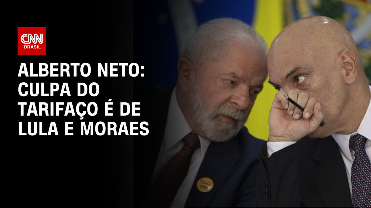 Alberto Neto: Culpa do tarifaço é de Lula e Moraes; assista #AgoraCNN
