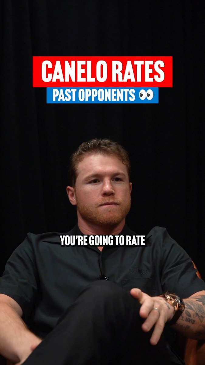 We asked Canelo Alvarez to rate some of his past opponents ๐ #CaneloCrawford live on Netflix l Sept 13th in Las Vegas ๐ฅ ๐๏ธ Get your tickets now: