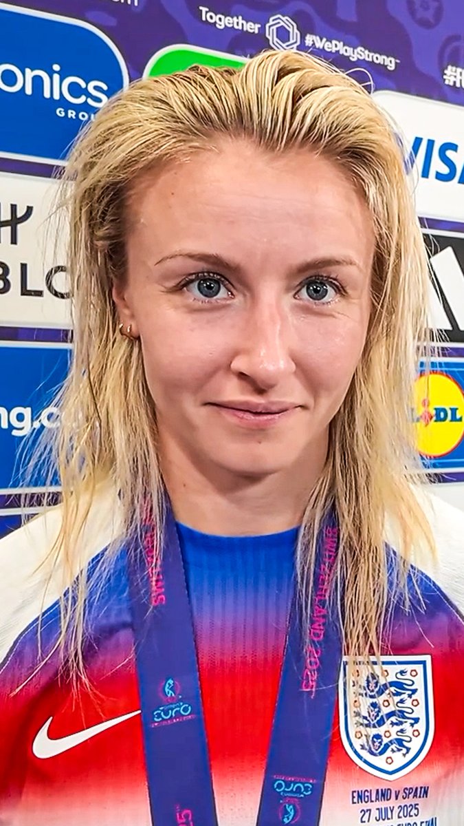 "I feel very blessed to be part of this team" ๐ฅฐ Leah Williamson after leading England to back-to-back European Championships ๐ด๓ ง๓ ข๓ ฅ๓ ฎ๓ ง๓ ฟ