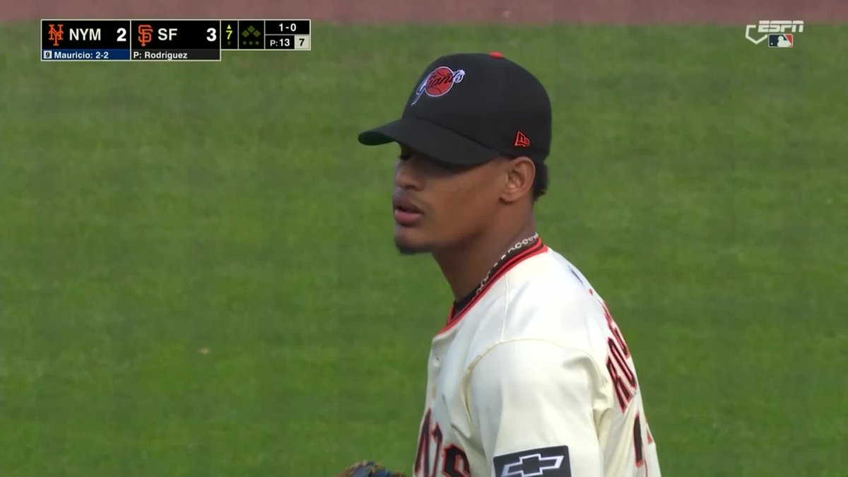 RONNY MAURICIO SENDS ONE INTO MCCOVEY COVE TO TIE THE GAME! (via @ESPN)