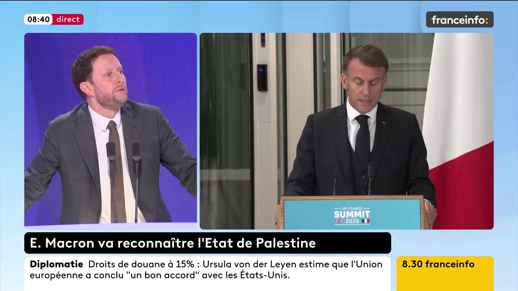🔴 Reconnaissance de la Palestine par la France ➡️ "Il faut récompenser et encourager les modérés, aussi difficile que ce soit, c’est ça cette reconnaissance", dit Clément Beaune