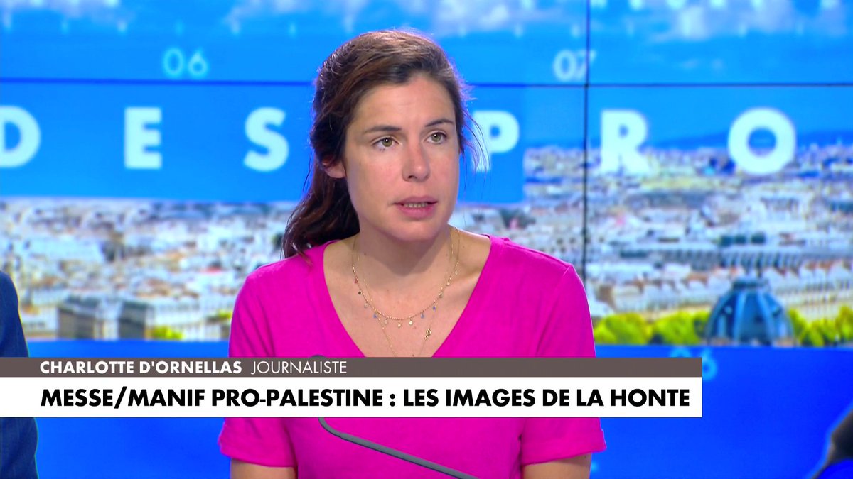 Charlotte d'Ornellas sur la manifestation pro-Palestine lors d'une messe à Paris : «Ces images sont franchement pathétiques», dans #HDPros