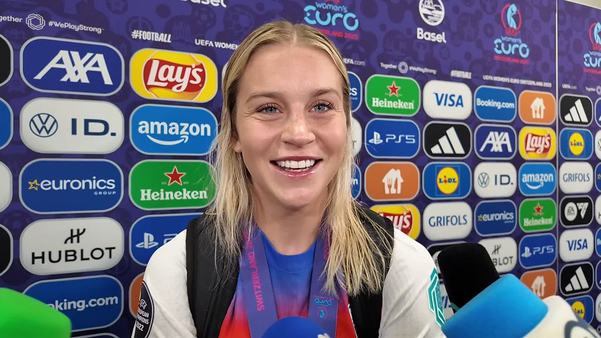 "It's just incredible" 🤩 Alessia Russo reacts to winning the Euros for the second time 💪