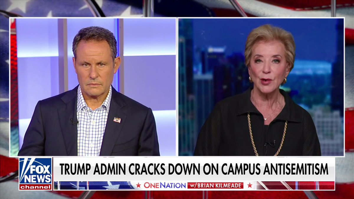 "All students deserve to feel safe": Education Sec Linda McMahon weighs in on Ivy League controversy.