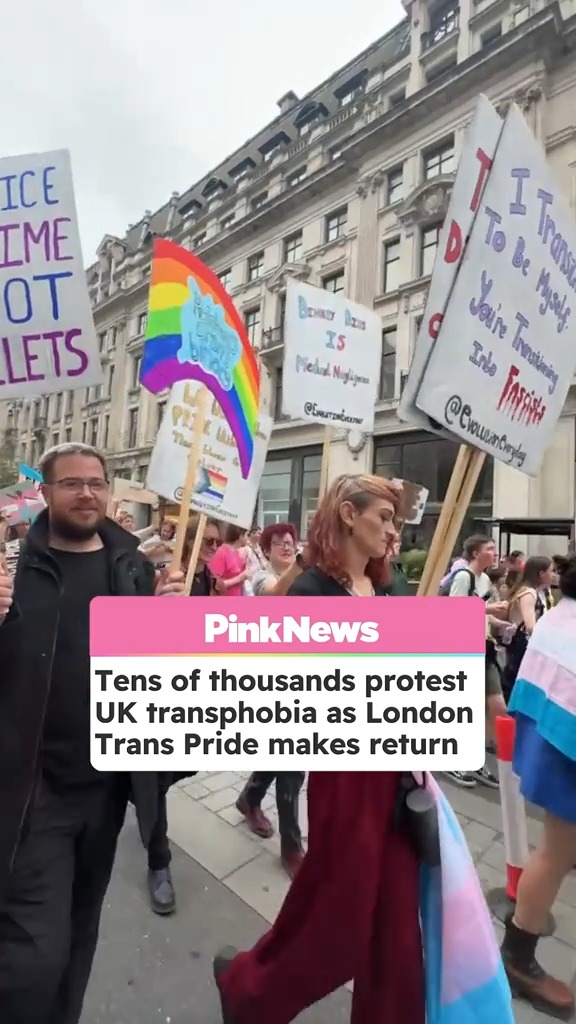 Hundreds of thousands of UK residents marched across London as part of London Trans Pride 2025 on Saturday (26 July). Read more ➡️