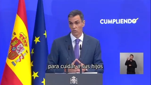 Les anuncio que mañana aprobaremos una ampliación histórica de los permisos de nacimiento y cuidados. Los ciudadanos podrán disfrutar de 3 semanas más de permisos retribuidos para cuidar a sus hijos e hijas. Frente a los recortes de unos, la ampliación de derechos de otros.