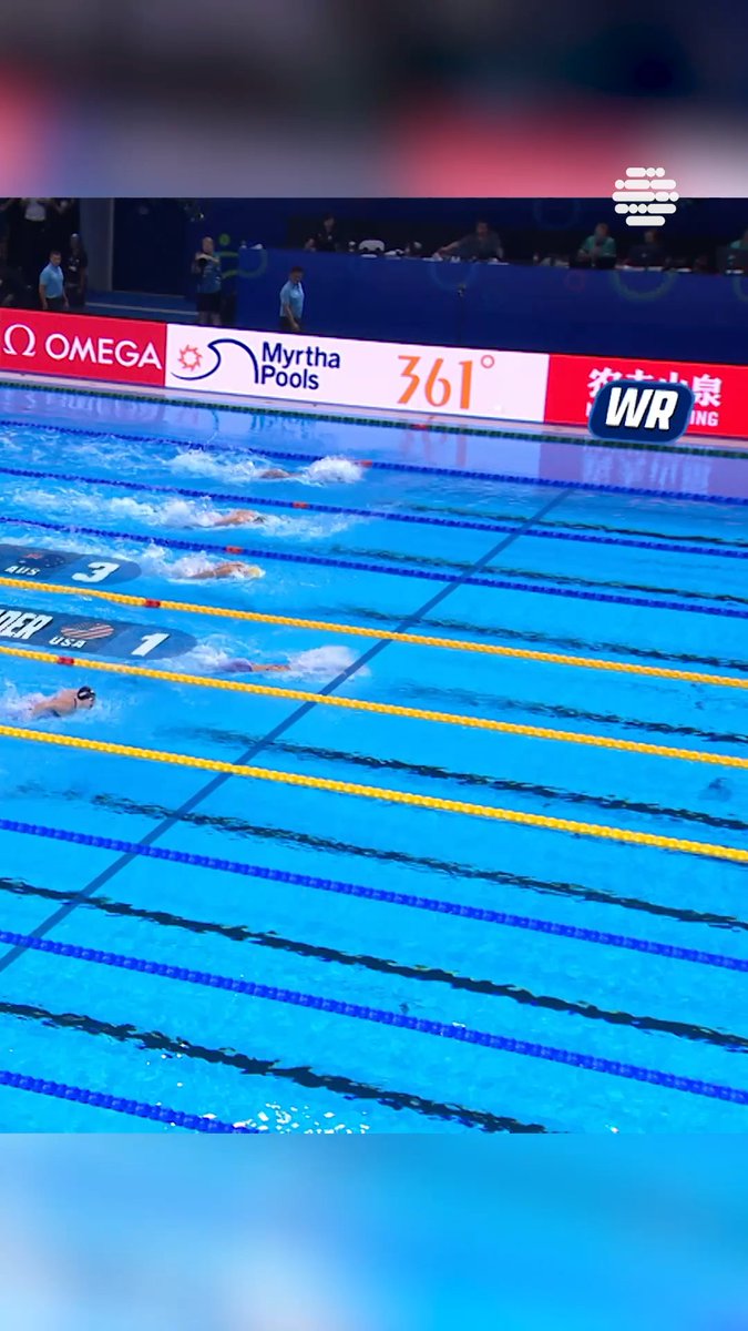 UNSTOPPABLE! 🔥🇺🇸 Gretchen Walsh rewrites history with a 54.73 in the Women’s 100m Butterfly, Championships Record + 2nd fastest time EVER! #Swimming # #AQUASingapore25 What a statement from Team USA’s powerhouse!
