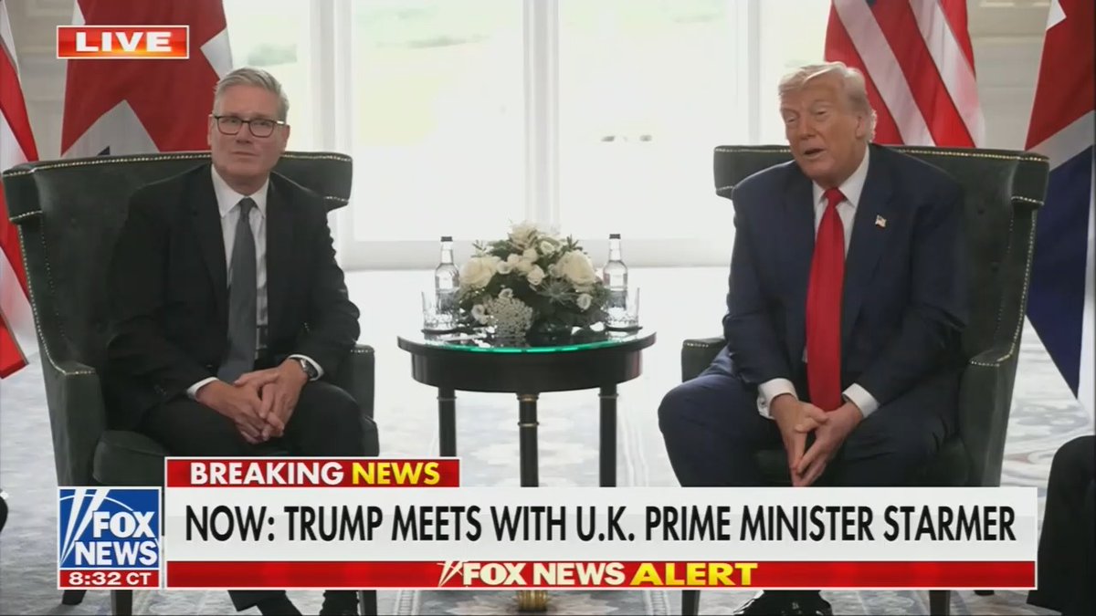 Trump: I'm not a fan of your mayor. I think he's done a terrible job. The mayor of London, nasty person. Starmer: He's a friend of mine