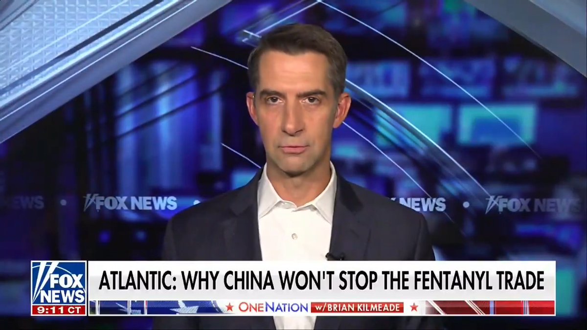 Communist China is waging a “reverse Opium War” on America’s youth by flooding our country with deadly fentanyl.