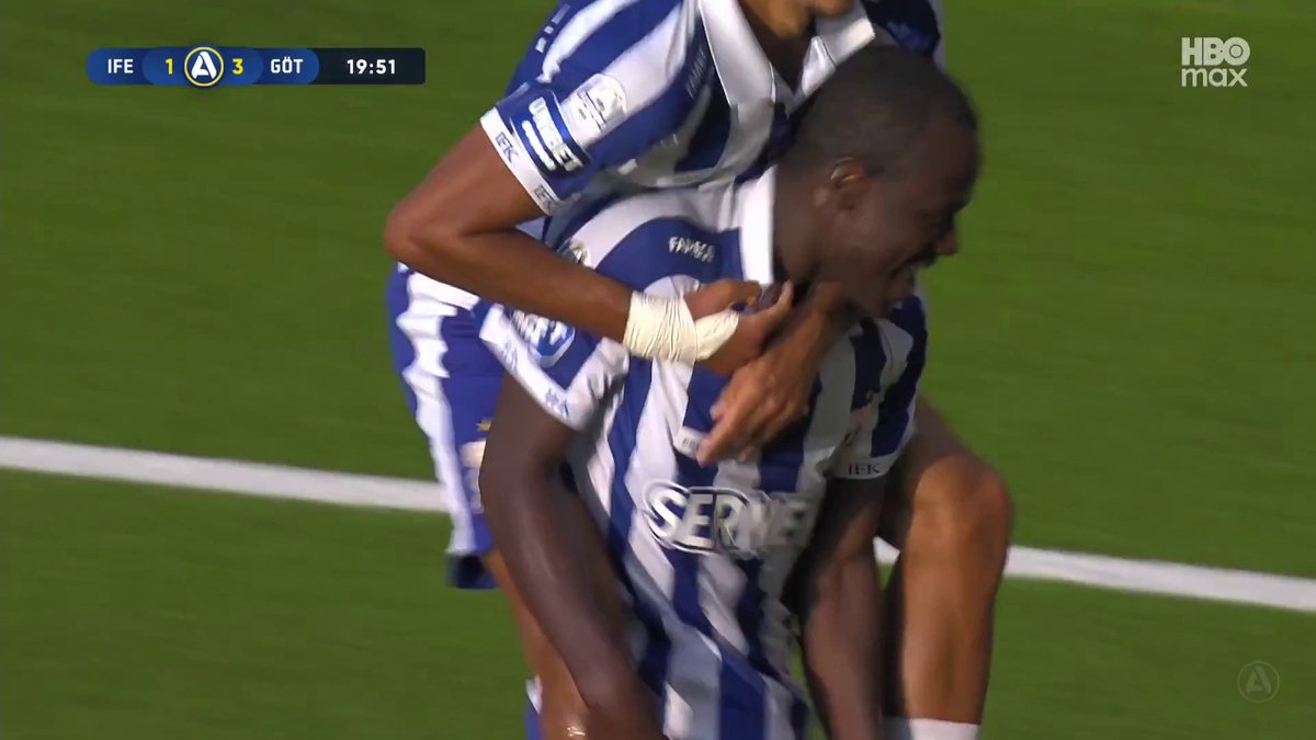 3-1 IFK Göteborg! Nyförvärvet Saidou Alioum med pannan 🔵 ⚪ 📲 Se matchen på HBO Max