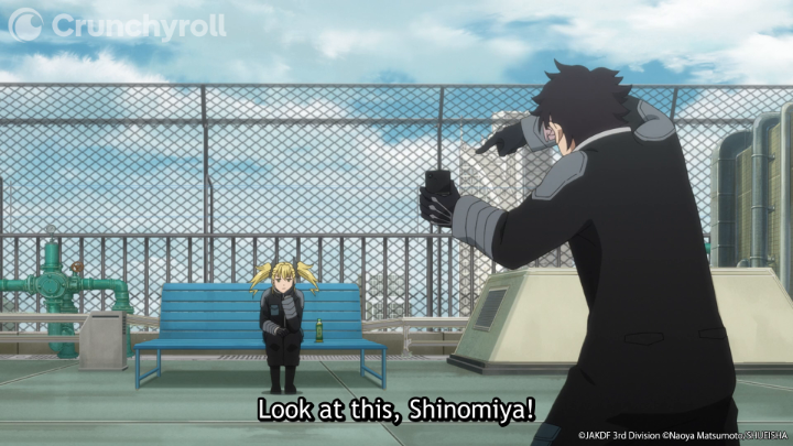 Captain Narumi's social media presence is very important to him 😅 (via Kaiju No. 8 Season 2)