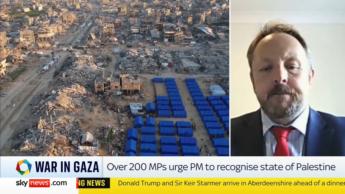 'There has been ongoing desperation amongst colleagues right across the House about the situation in Gaza'. Labour MP Toby Perkins MP speaks to Sophy Ridge about why he signed a letter to urge the PM to recognise a Palestinian state 📺 Sky 501